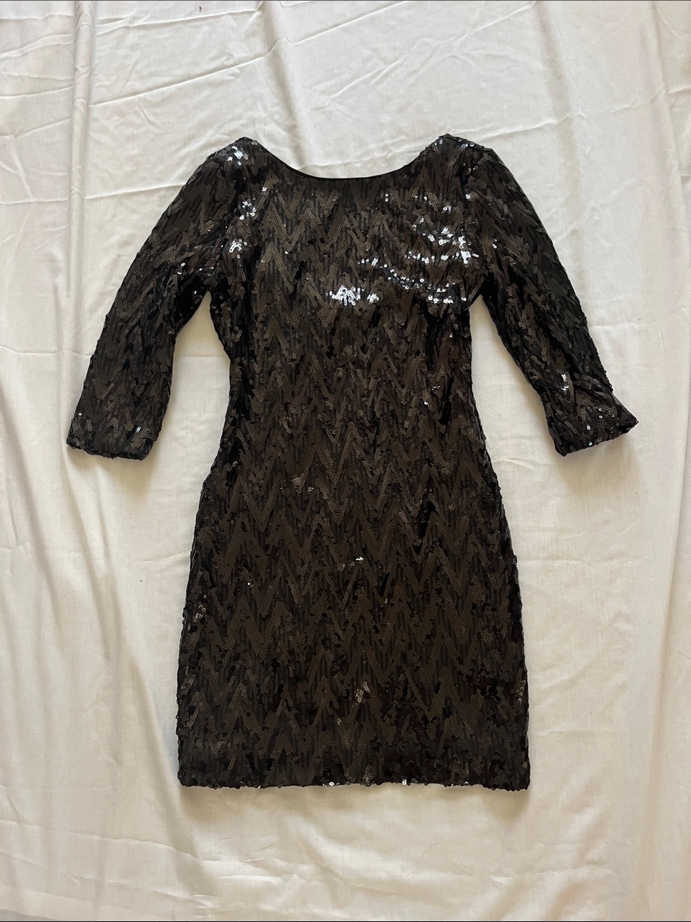 Love Reign Black Sequined Mini Dress